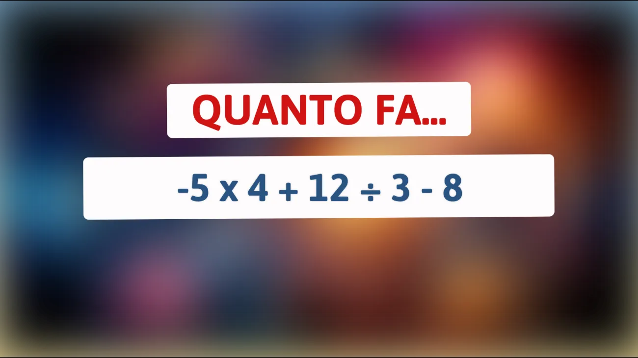\"Pochi riescono a risolverlo: sei abbastanza intelligente per decifrare questo enigma matematico?\""