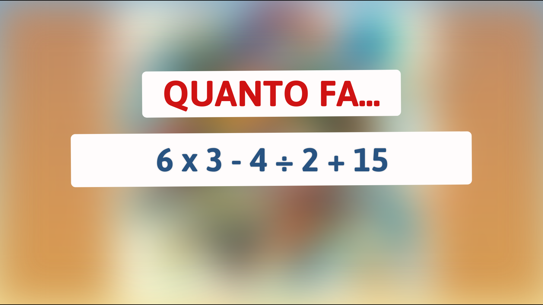 \"Sfida Matematica: Solo le Menti più Acute Possono Risolvere Questo Enigma Numerico!\""
