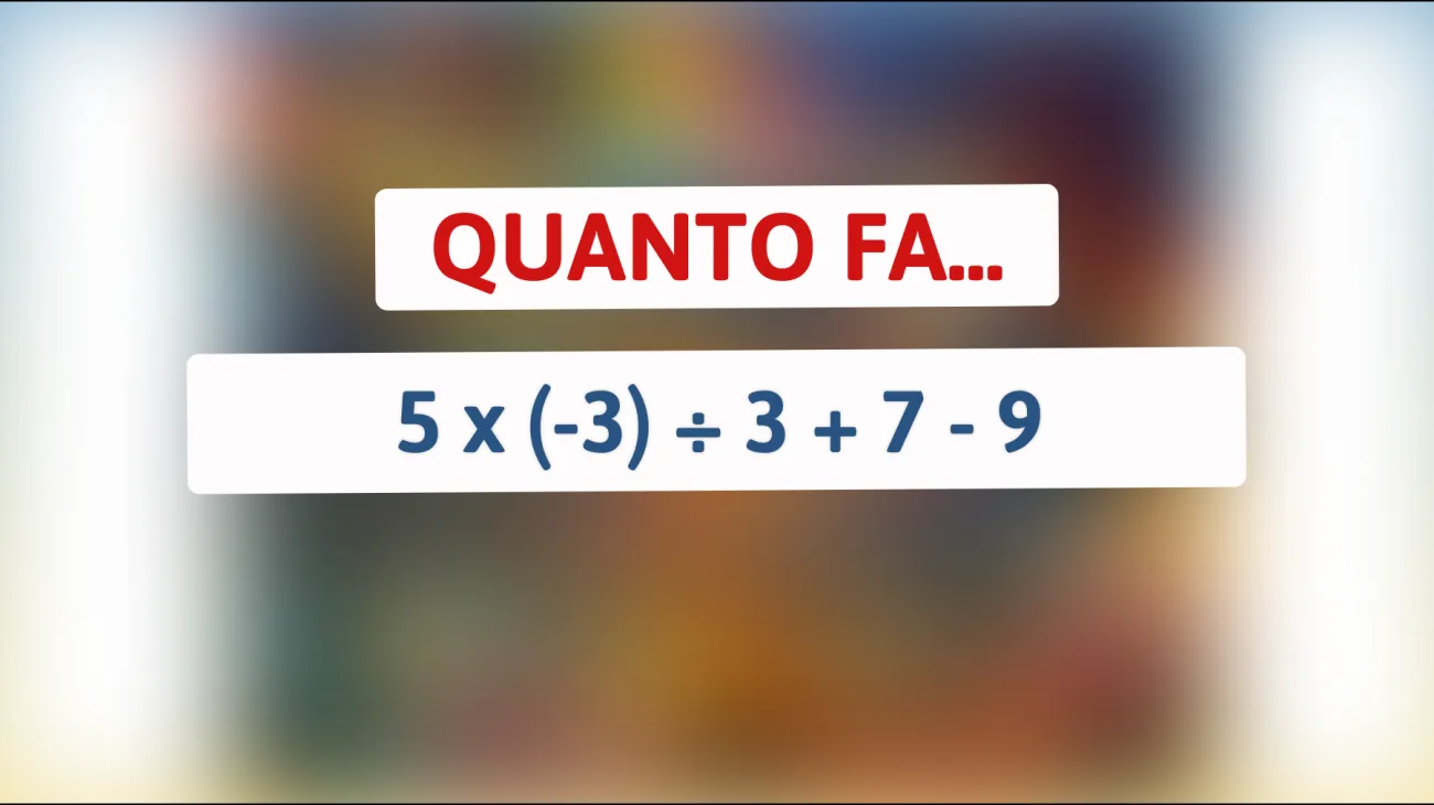 \"Sfida la tua mente: risolvi questo enigma matematico e dimostra quanto sei intelligente!\""