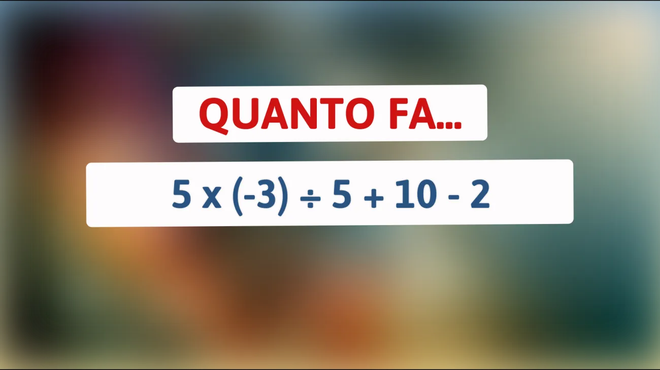 \"Svelato l'indovinello matematico che solo i veri geni risolvono in pochi secondi: sei pronto a metterti alla prova?\""